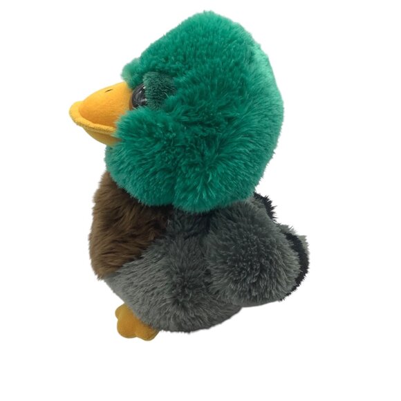 Aurora Dreamy Eyes Quackers Mallard Duck Stuffed Animal Toy 10" Realistic - Picture 4 of 6